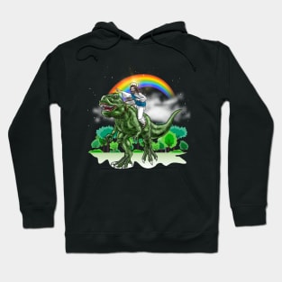 Jesus Riding Dinosaur Hoodie